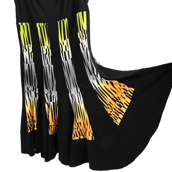 πSZ 10β’FRANK LYMAN DESIGN SLEEVELESS A-LINE FLOWY SWING MIDI DRESSπ - Picture 4 of 8